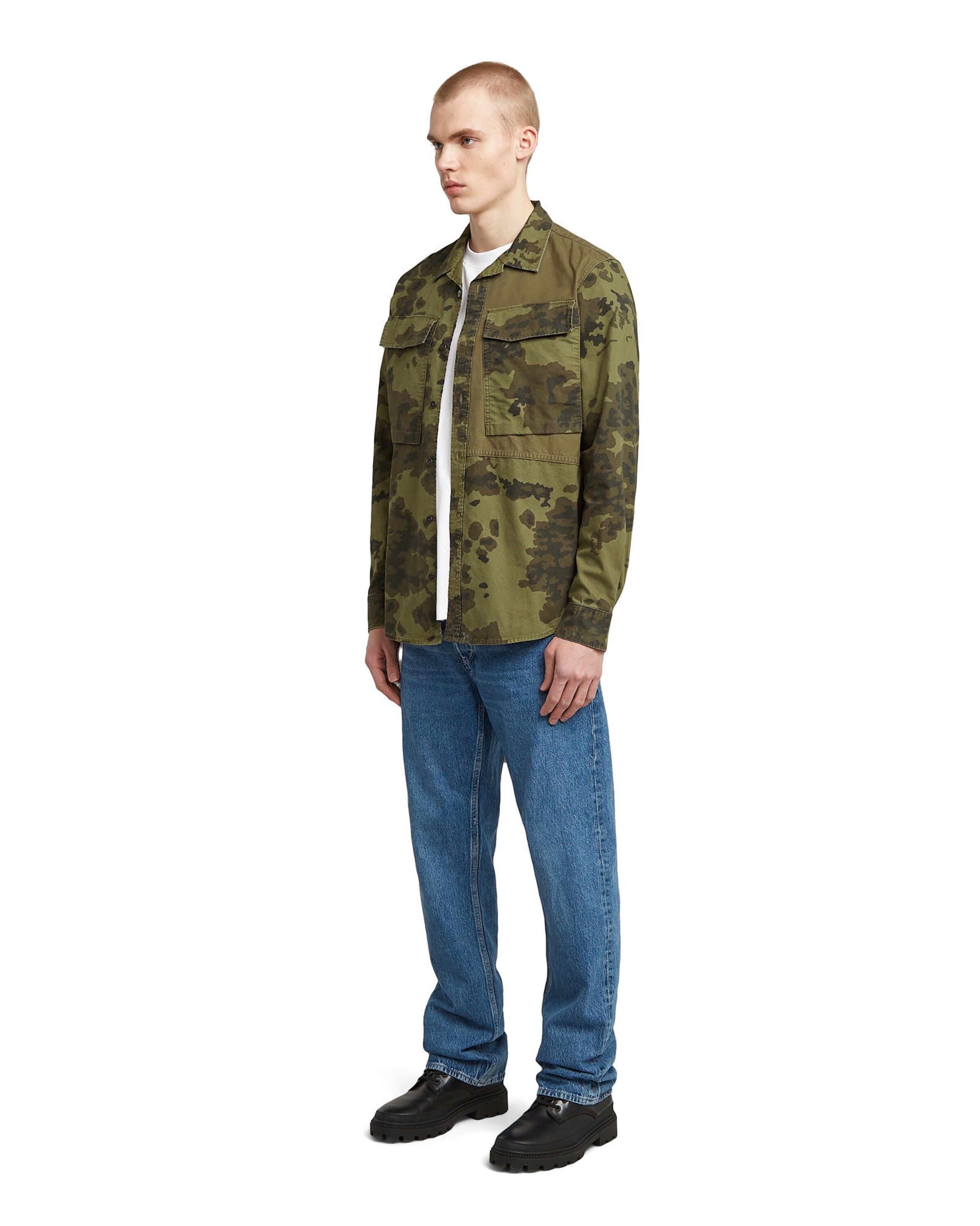 G-STAR Comfort fit Button Up Shirt in Green