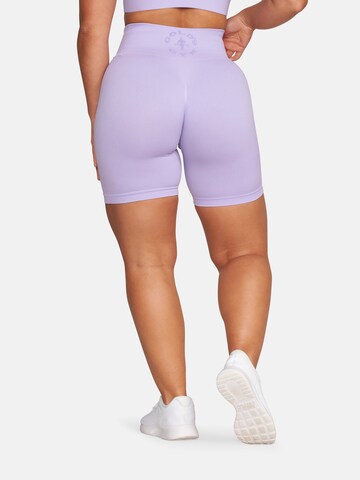 GOLD´S GYM APPAREL Skinny Workout Pants 'Michelle' in Purple