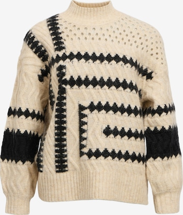 balta OBJECT Megztinis 'OBJPETRINE': priekis