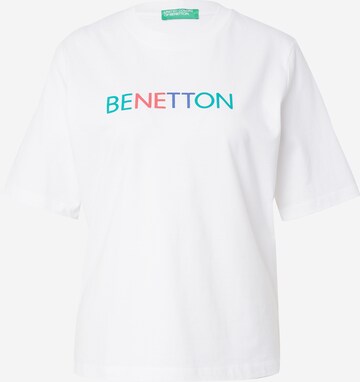 UNITED COLORS OF BENETTON Shirt in White: front