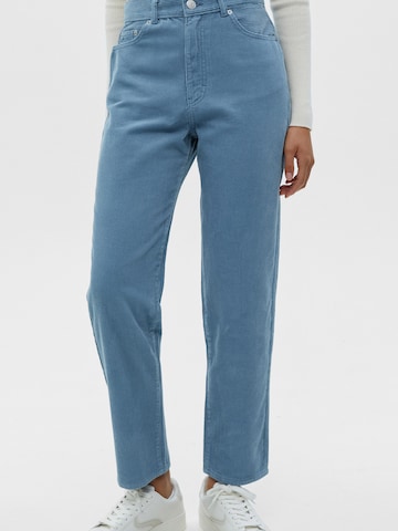 Pull&Bear Regular Trousers in Blue