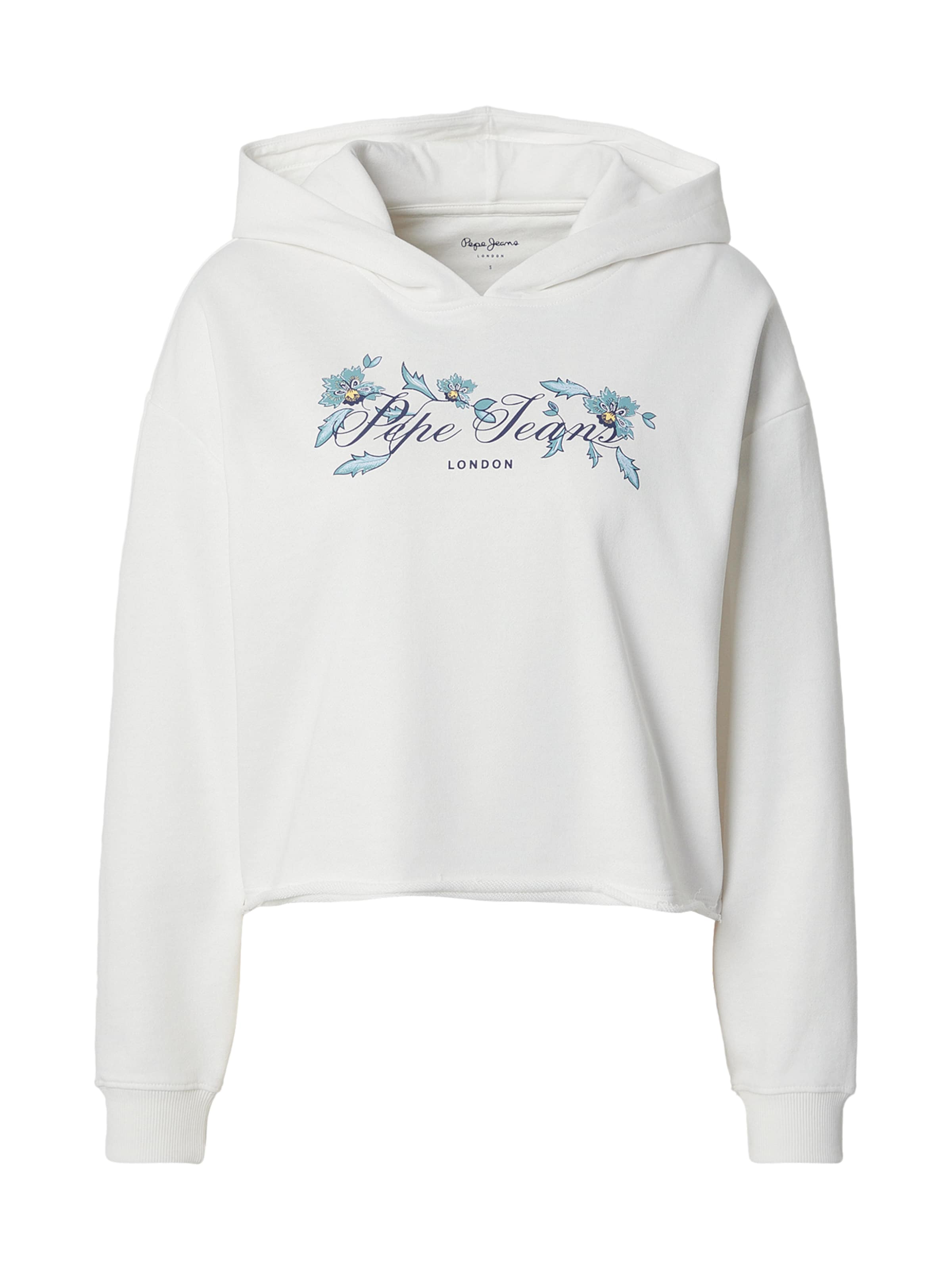 Pepe Jeans Sweatshirt i marin / blue denim / hvid, Produktvisning