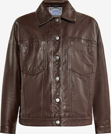 Veste mi-saison DreiMaster Vintage en marron : devant