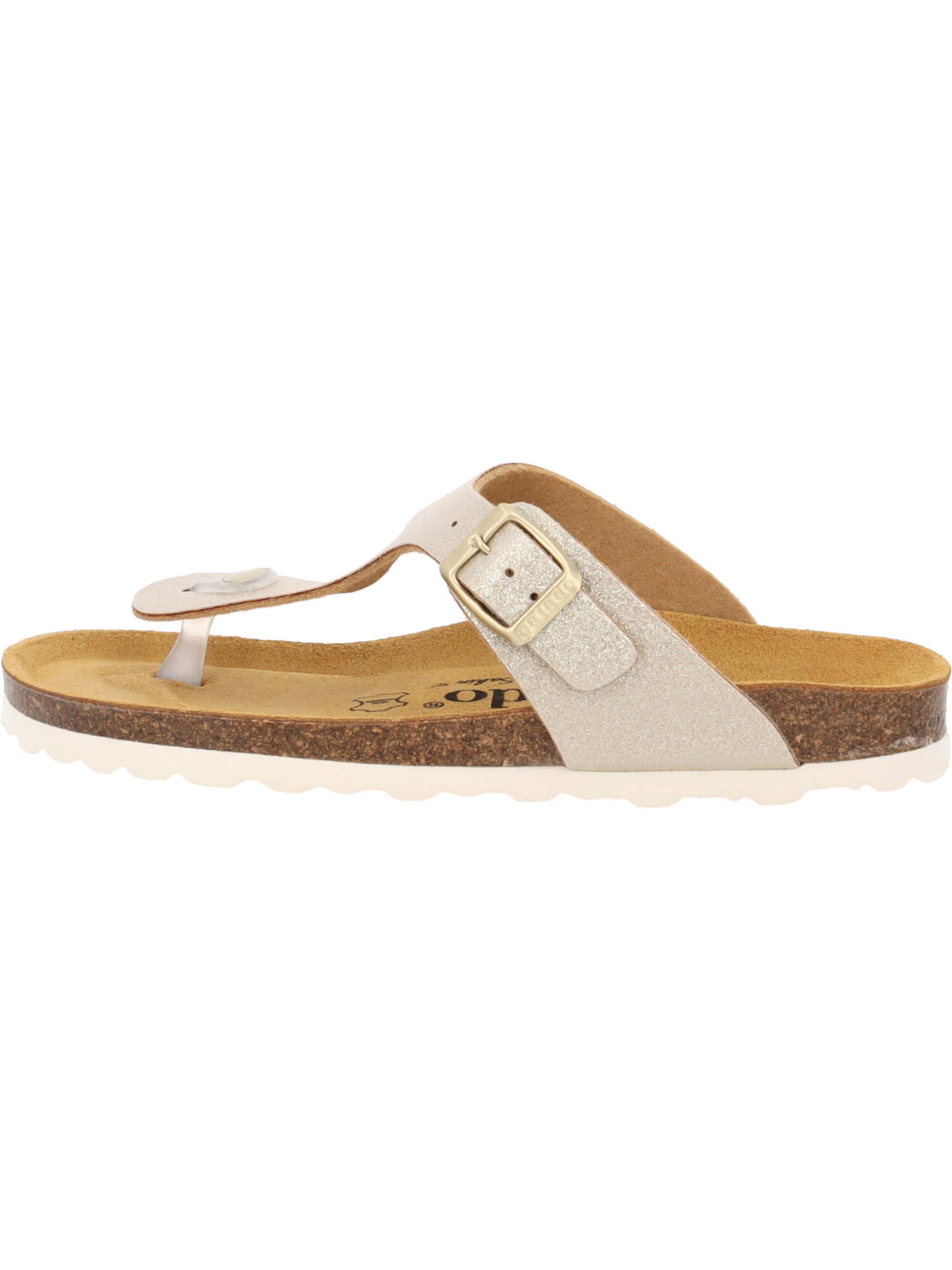 Flip-flops 'Kos Magnolia' de la Palado by Sila Sahin pe auriu