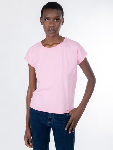 Influencer - Camiseta en rosa: frente