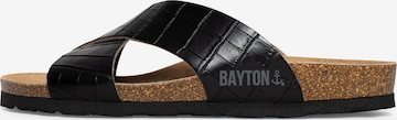 Bayton Pantolette 'Gomera' i svart: framsida