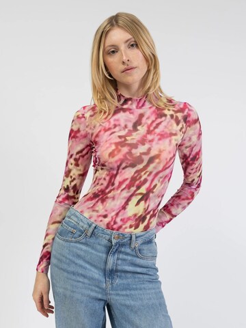 BROKE + SCHÖN Shirt Bodysuit 'Body mit Farbspiel' in Pink: front