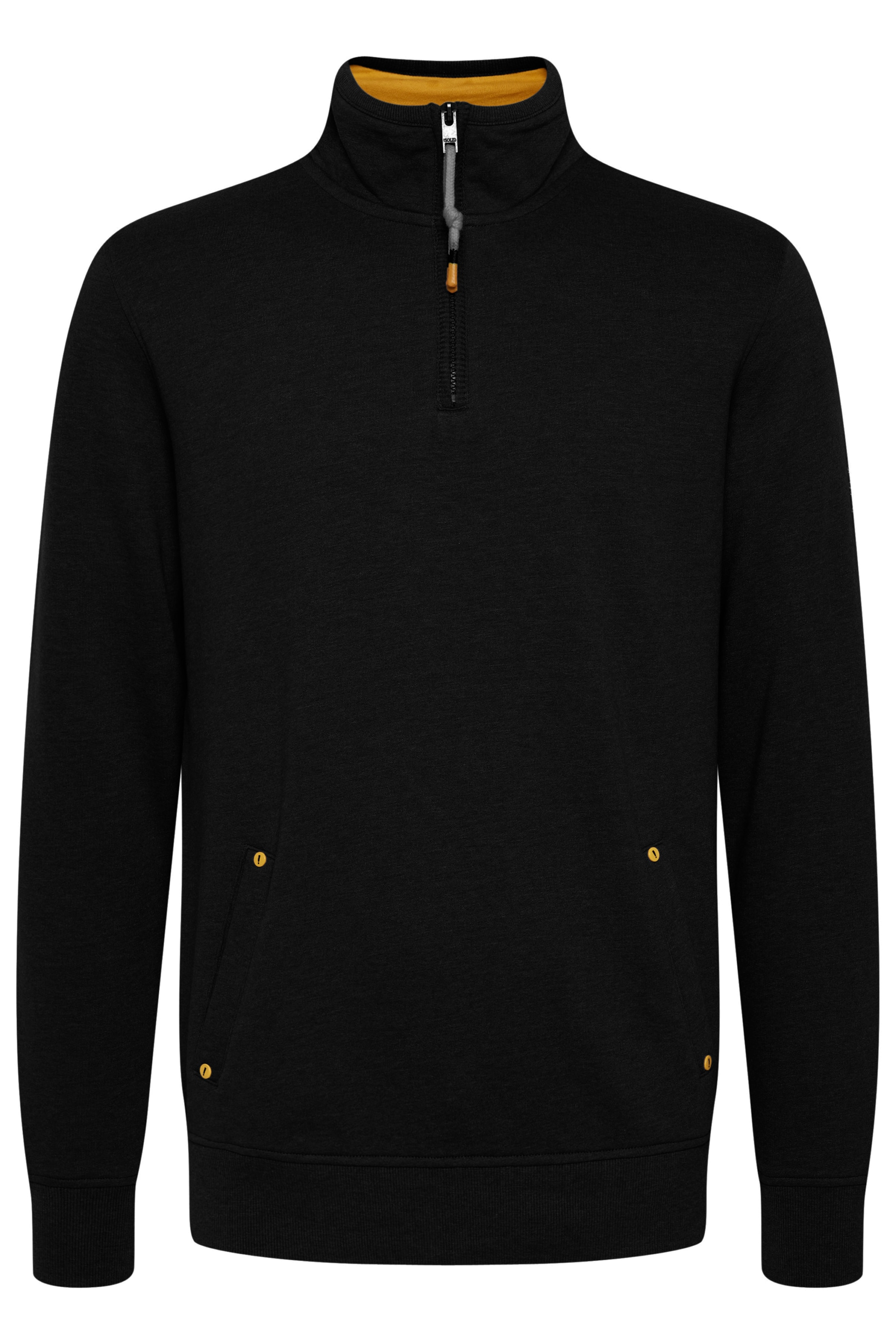 !Solid Sweatshirt in Schwarz: Vorderseite
