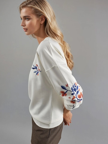 Sweat-shirt Hiccup en blanc