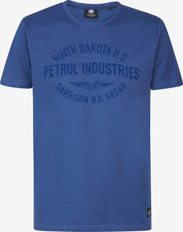 Petrol Industries - Camisa 'Stanley' em azul: frente