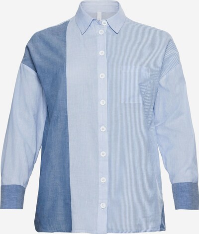 SHEEGO Blouse in Blue denim / Light blue / White, Item view