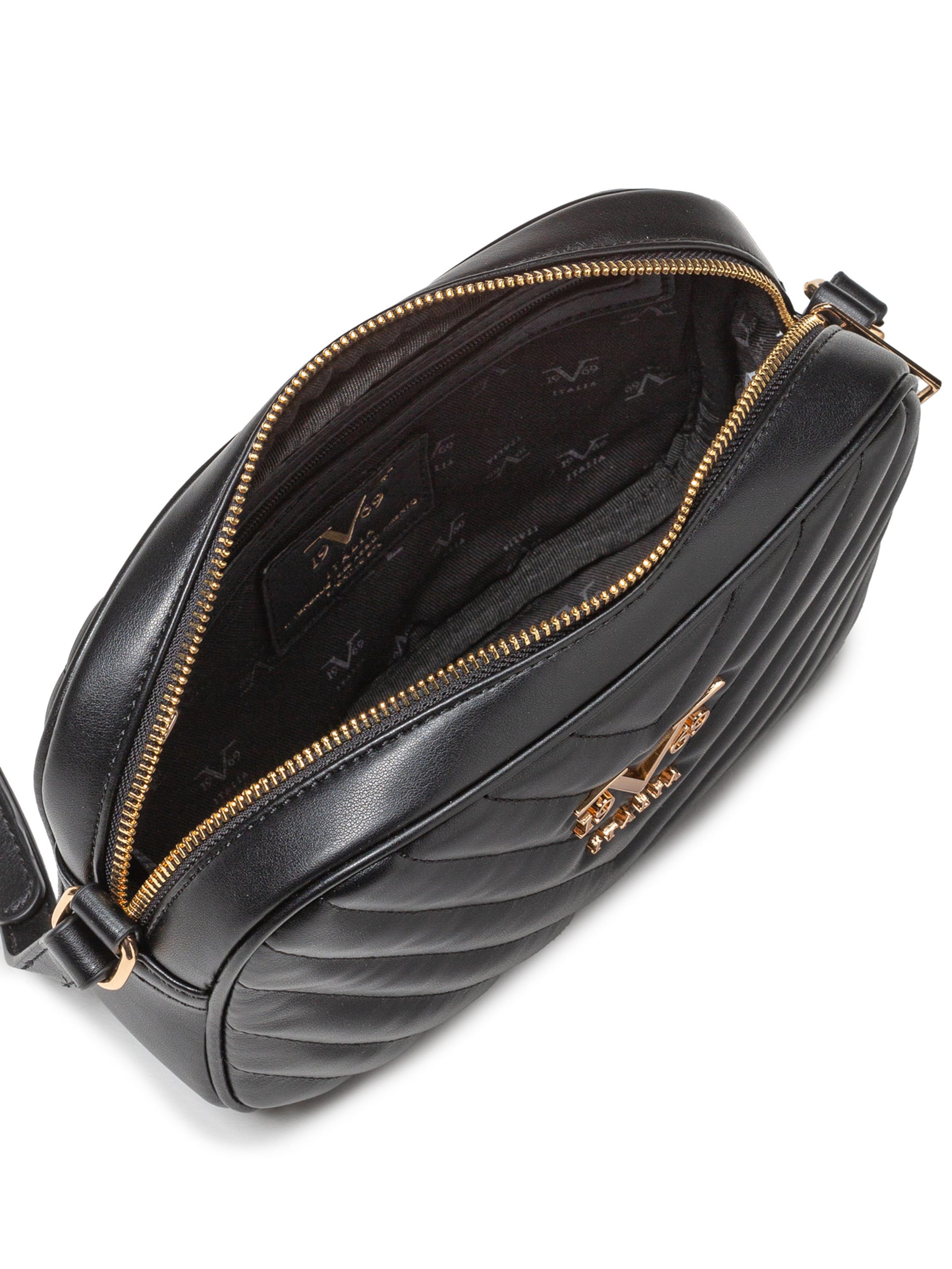 Geantă de umăr 'BLANCH' de la 19V69 ITALIA pe negru