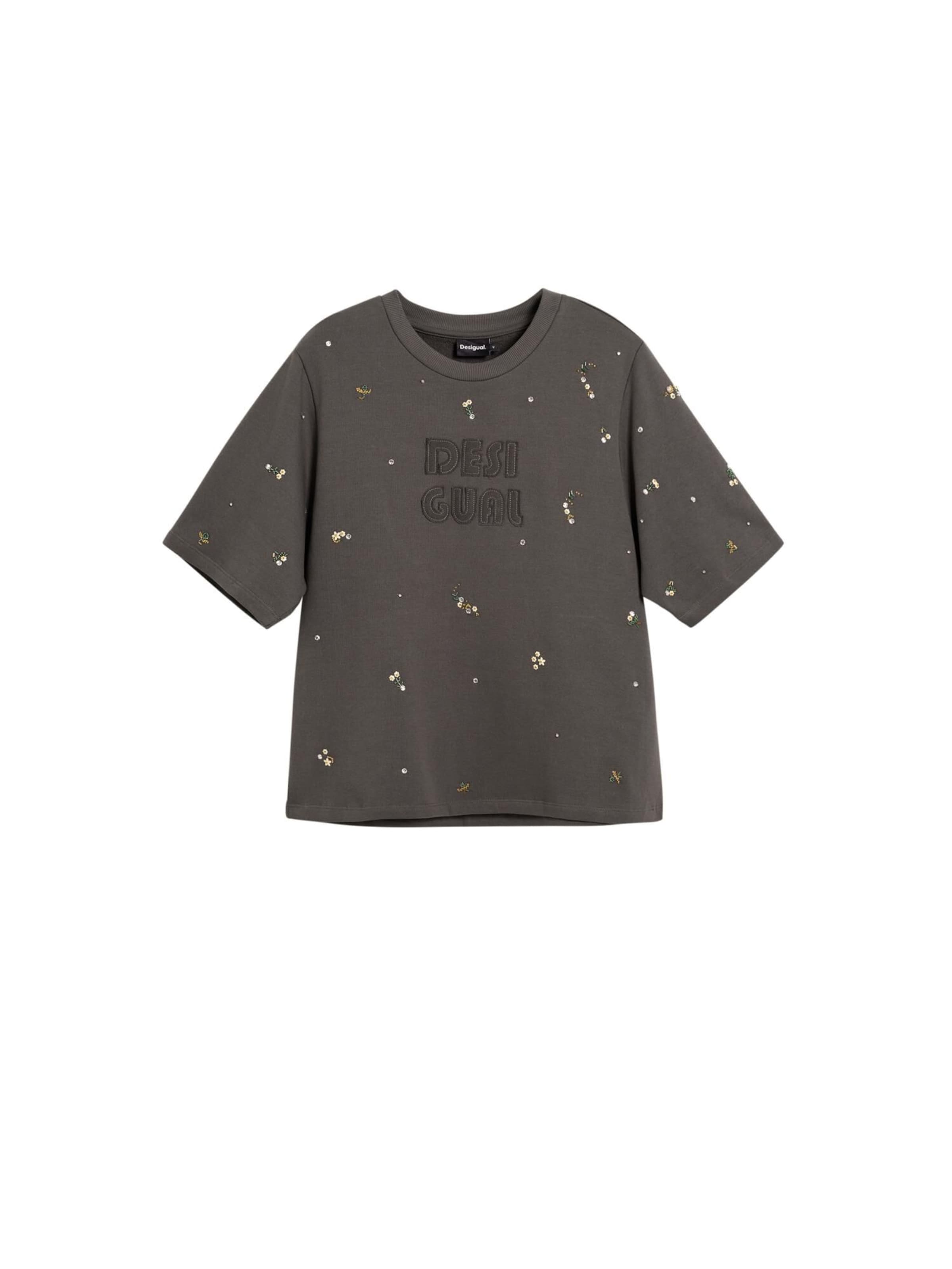 Desigual Μπλουζάκι σε καφέ: μπροστά