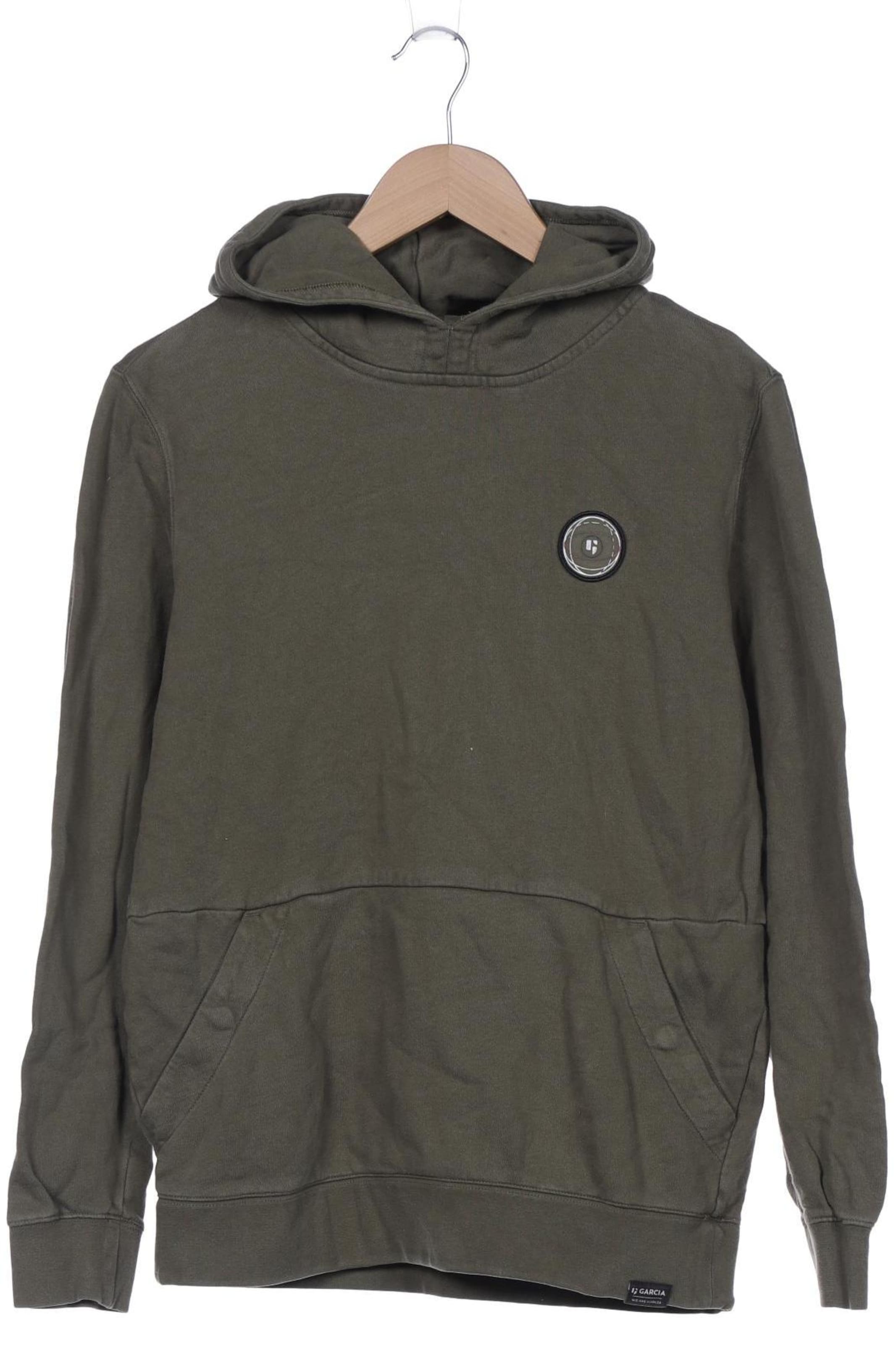 GARCIA Sweatshirt & Zip-Up Hoodie in S in Green: front