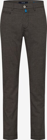 PIERRE CARDIN Tapered Chino 'Lyon' in Bruin: voorkant