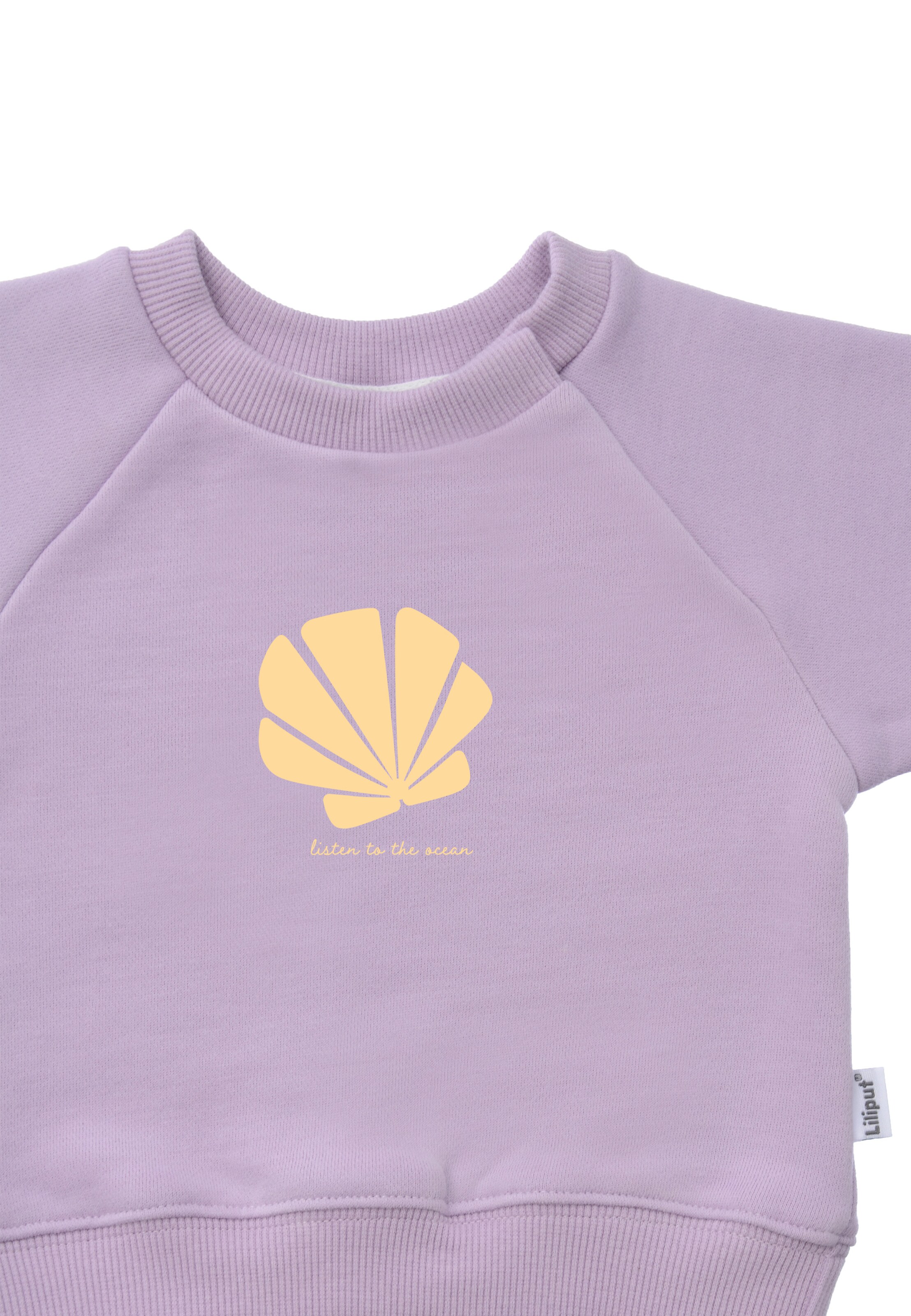 LILIPUT Sweatshirt 'listen to the ocean' in Purple