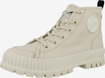 Palladium Veterboots 'Pallashock' in Beige: voorkant