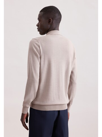 SEIDENSTICKER Pullover 'Schwarze Rose' in Beige