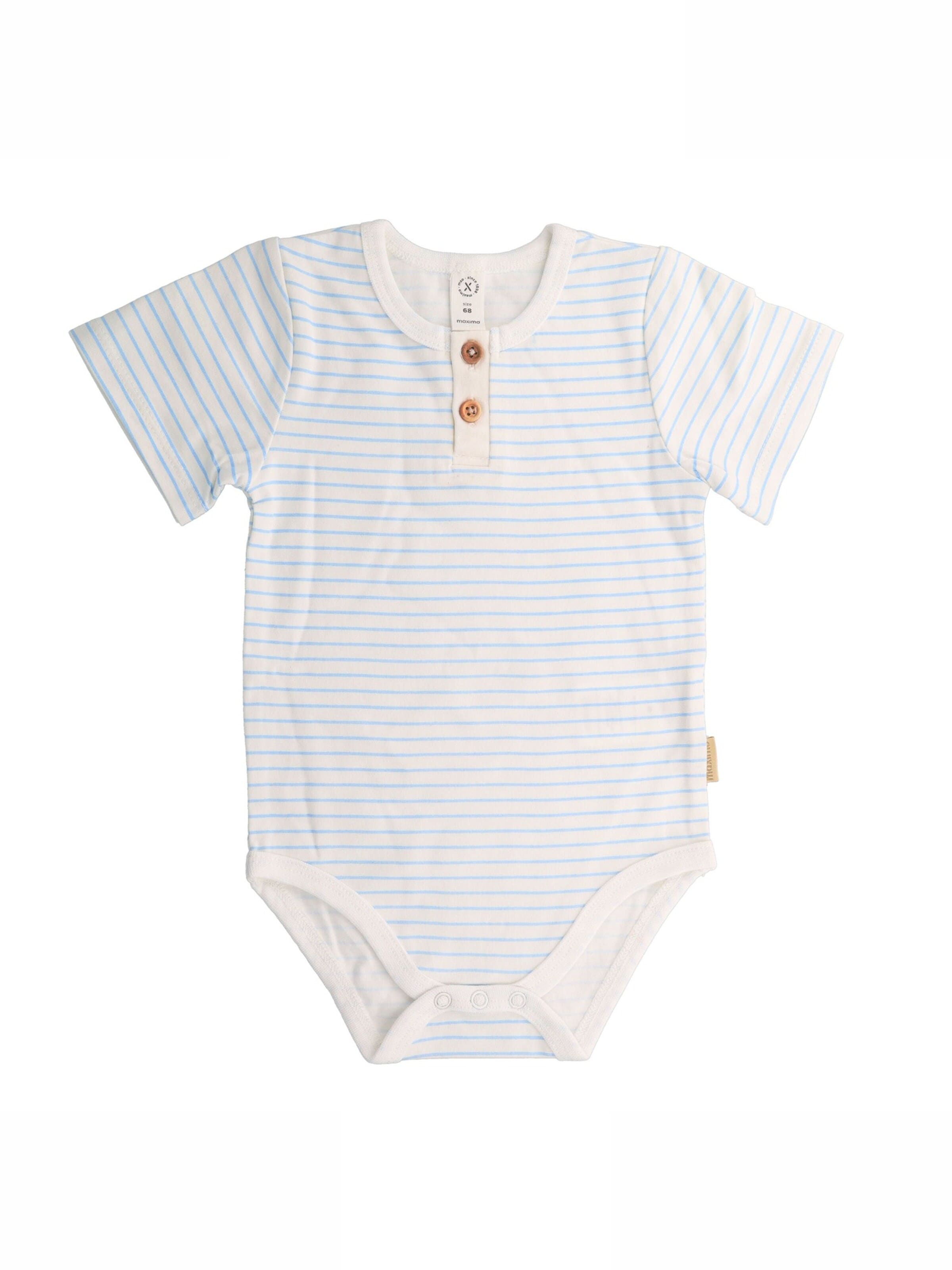 MAXIMO Strampler/Body‌‌ in Blau: Vorderseite