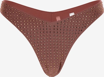 GUESS Bikini Bottoms in Brown: front