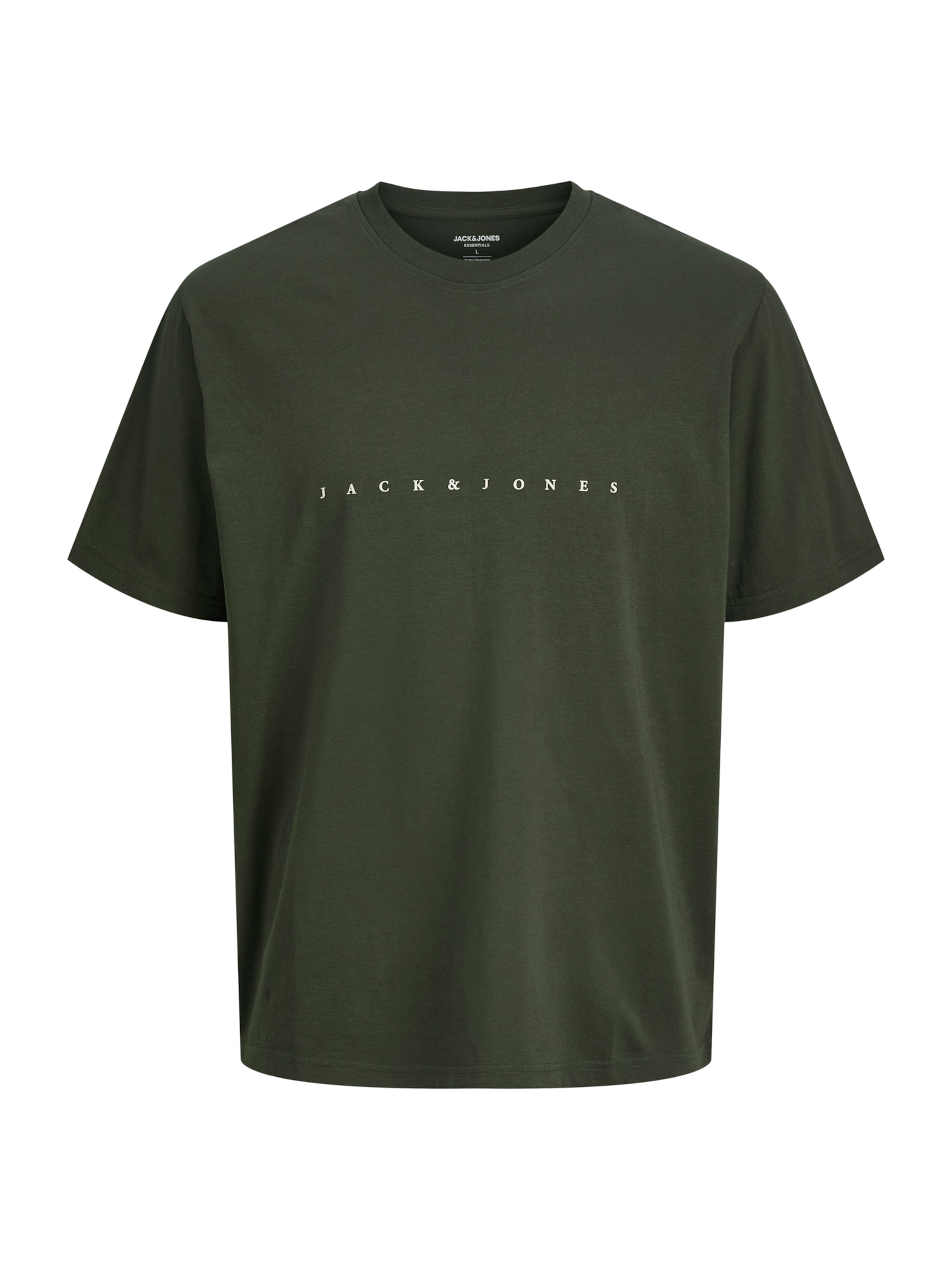 JACK & JONES Футболка 'JJEStar' в Зеленый: спереди