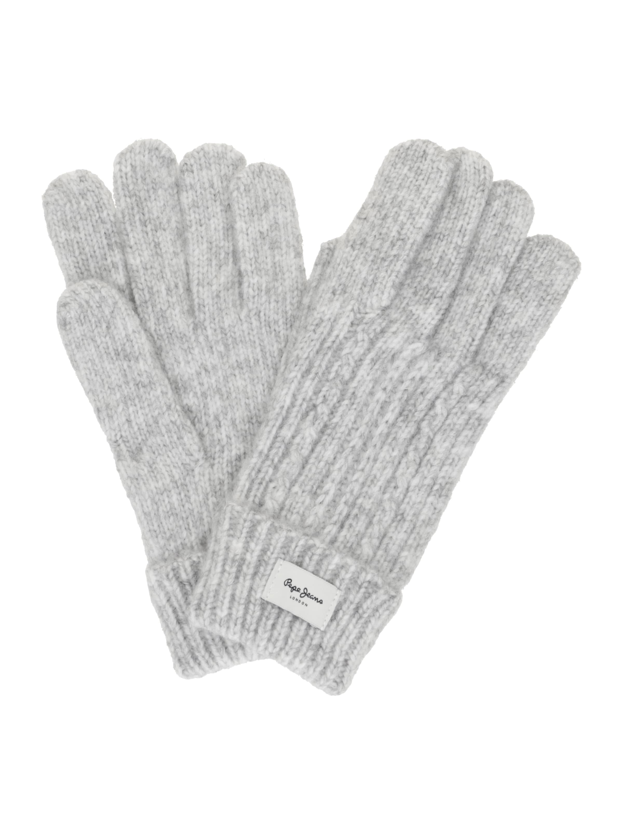 Pepe Jeans Fingerhandschuhe in Grau: Vorderseite