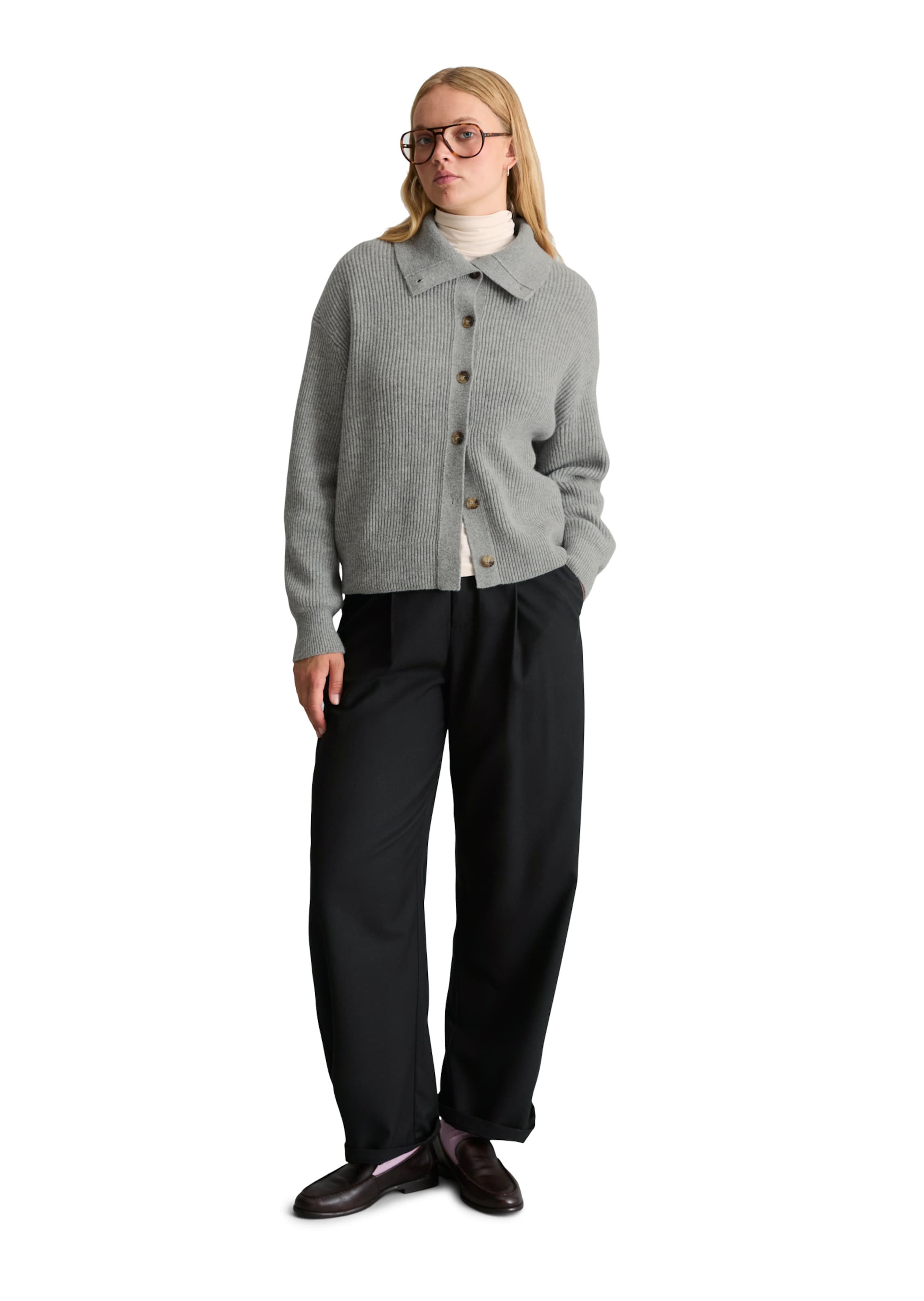 Marc O'Polo DENIM Strickjacke in Grau