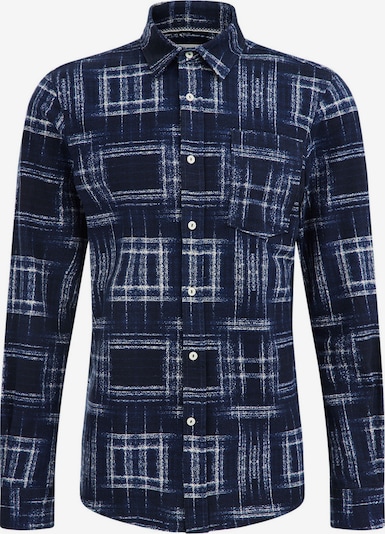 WE Fashion Button Up Shirt in Dark blue / White, Item view