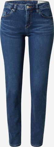 ESPRIT Slimfit Jeans in Blauw: voorkant