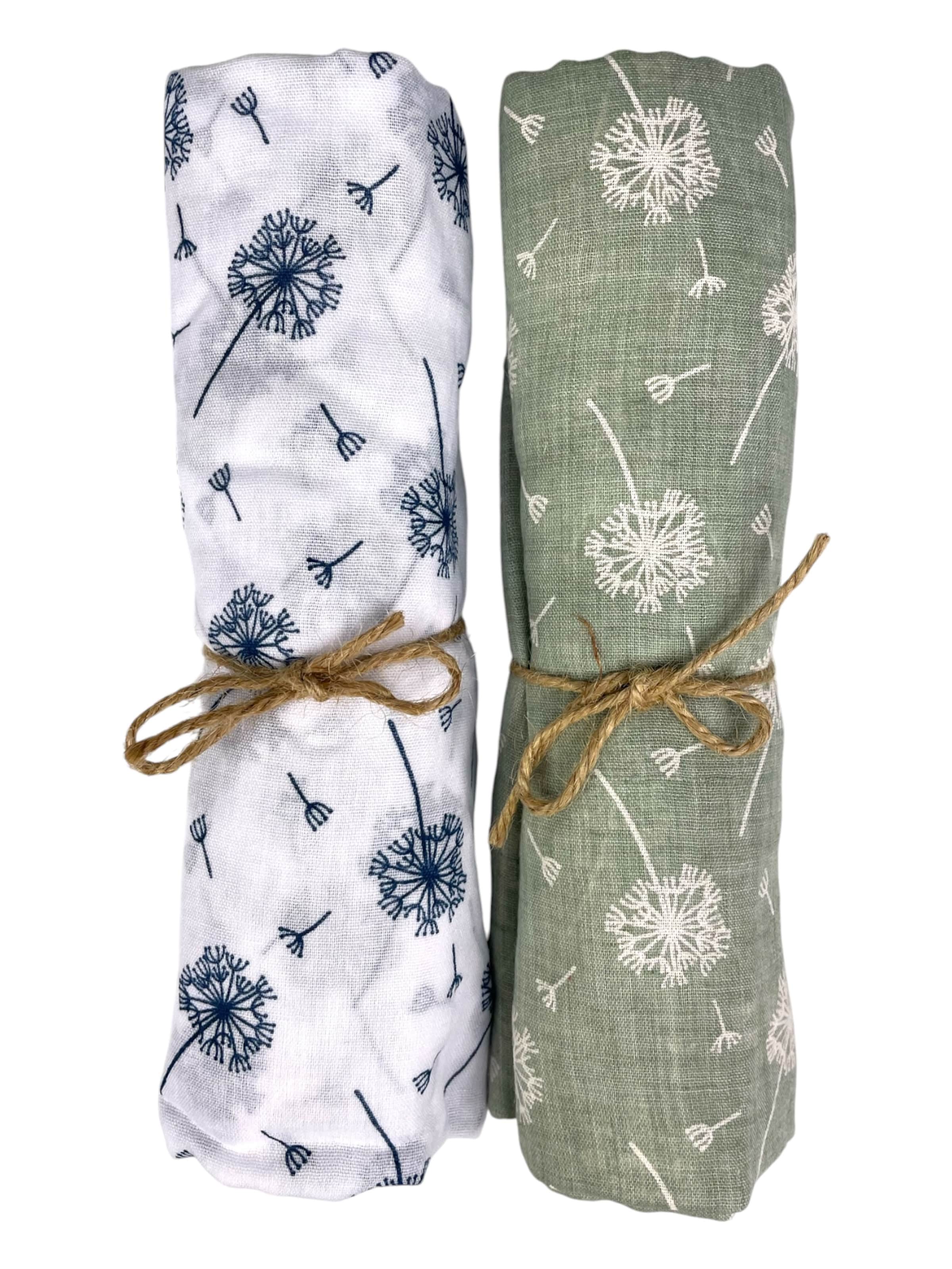 Kumixi Loop scarf 'Löwenzahn 2er Set' in Green: front