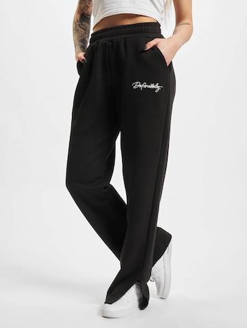 DEF Wide Leg Hose in Schwarz: Vorderseite