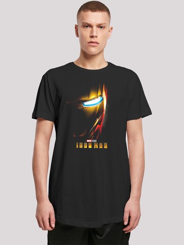 F4NT4STIC Shirt 'Iron Man' in Zwart: voorkant