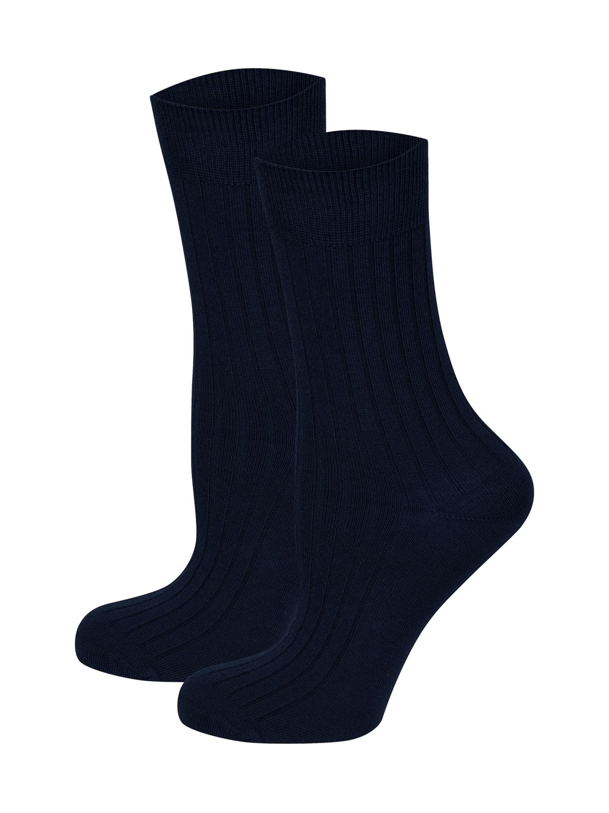 Nur Die Sokken ' Ripp Socke ' in Blauw: voorkant