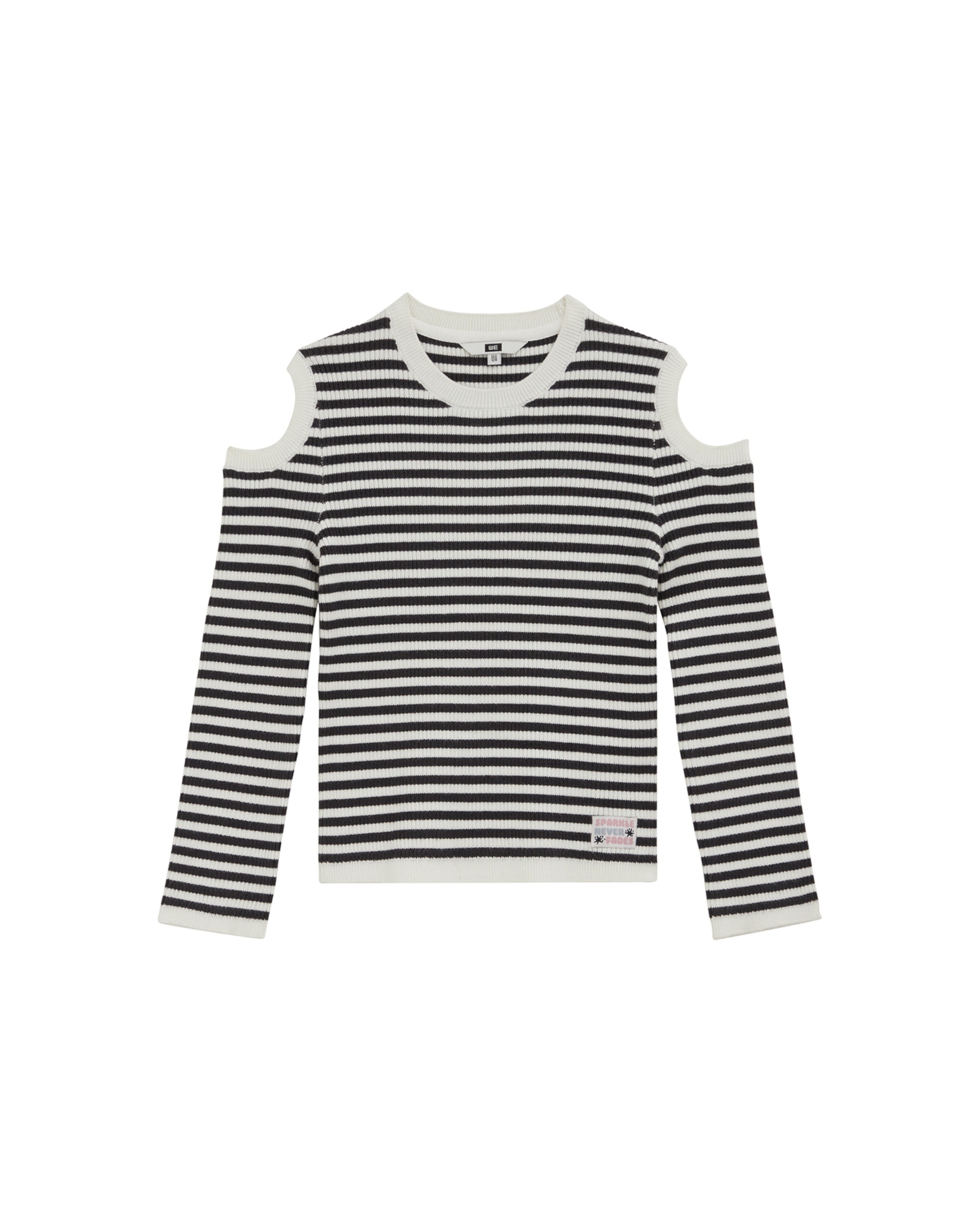 WE Fashion Свитер в Черный: спереди