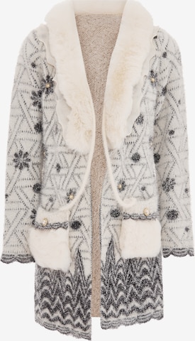 faina Strickjacke in Weiß: Vorderseite