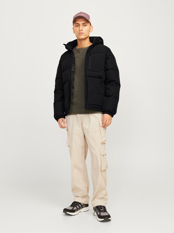 JACK & JONES Winter jacket 'JJEOtto' in Black