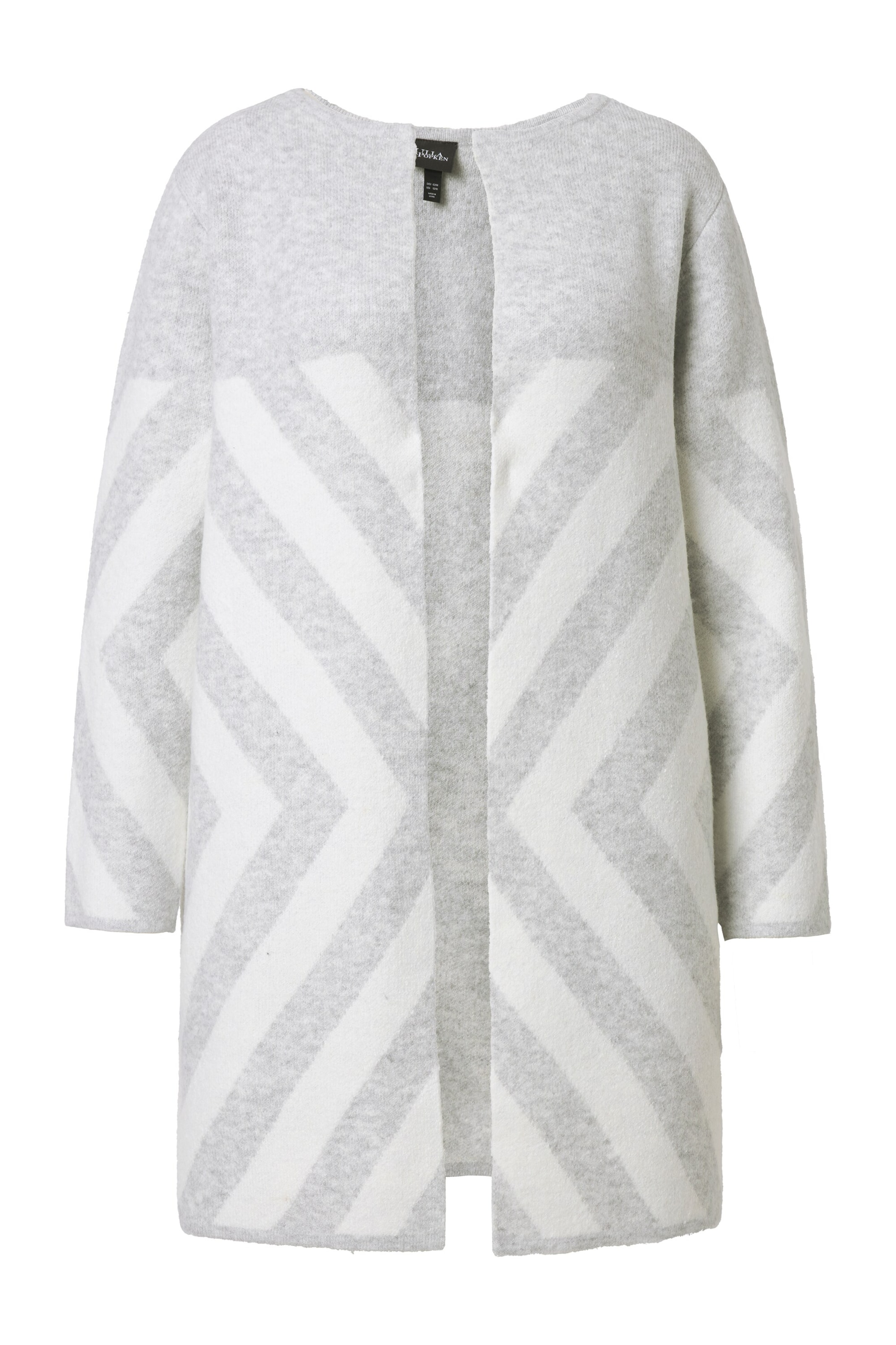 Cardigan Ulla Popken en argent : devant