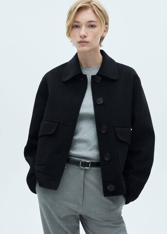 Veste mi-saison 'Anna' MANGO en noir : devant