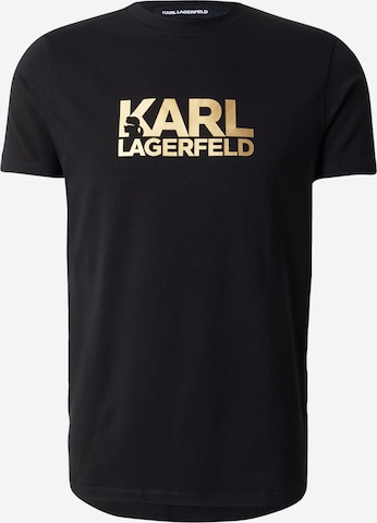 juoda Karl Lagerfeld Marškinėliai: priekis