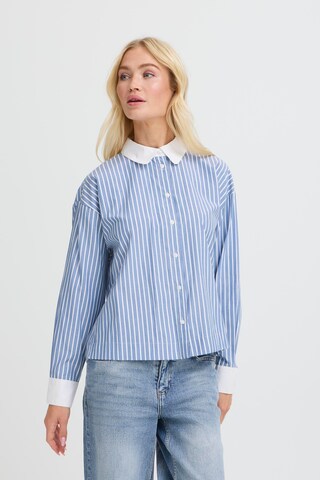 b.young - Blusa 'HILDE' en azul: frente