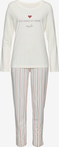 VIVANCE Пижама в бяло: отпред