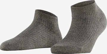 FALKE Socken 'Shiny Rib' in Grau: Vorderseite