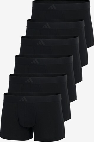 ADIDAS SPORTSWEAR Boxer shorts 'Active Flex Cotton 3 Stripes' in Black: front