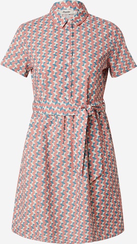 Brava Fabrics Shirt Dress 'Tiles' in Pink: front