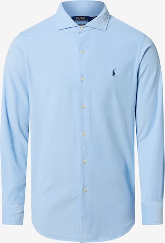 Chemise Polo Ralph Lauren en bleu : devant