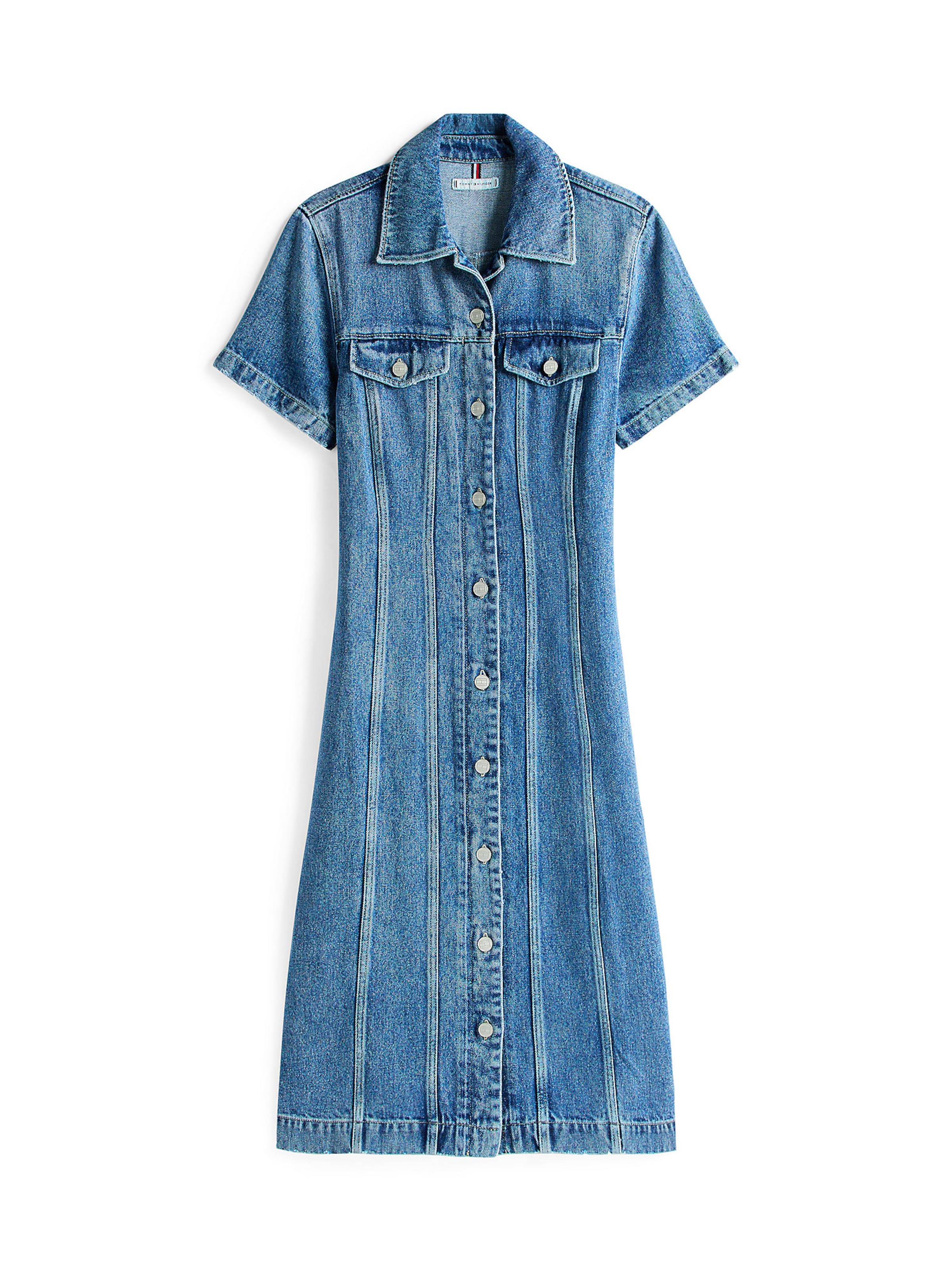 TOMMY HILFIGER Šaty 'Lana' – modrá: přední strana
