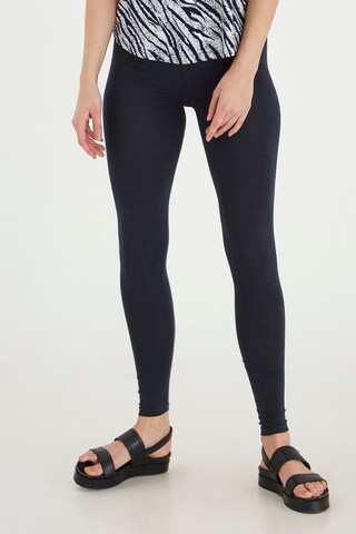 Coupe slim Leggings 'KOKOS' Fransa en bleu : devant