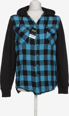 Urban Classics Button Up Shirt in M in Blue: front