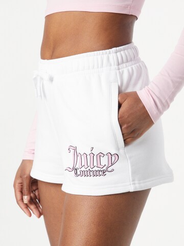 Juicy Couture Sportregular Sportske hlače 'ZOLA' - bijela boja