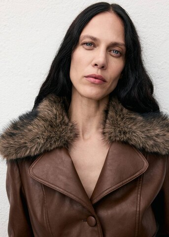 MANGO Mantel 'Fernanda' in Braun